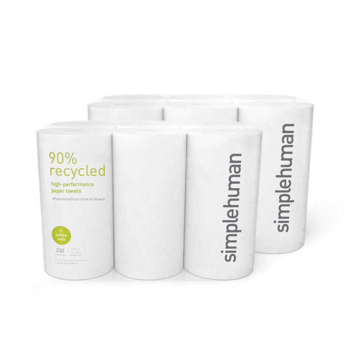 90% recycled high-performance paper towels
