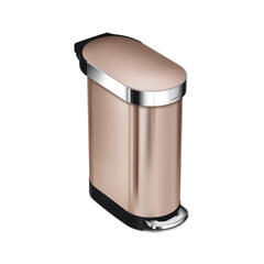45L slim step can with liner rim + 4.5L round step can