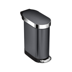 45L slim step can with liner rim + 4.5L round step can