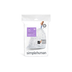 code D clear recycling custom fit liners - 20 pack