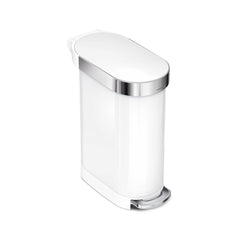 45L slim step can with liner rim + 4.5L round step can