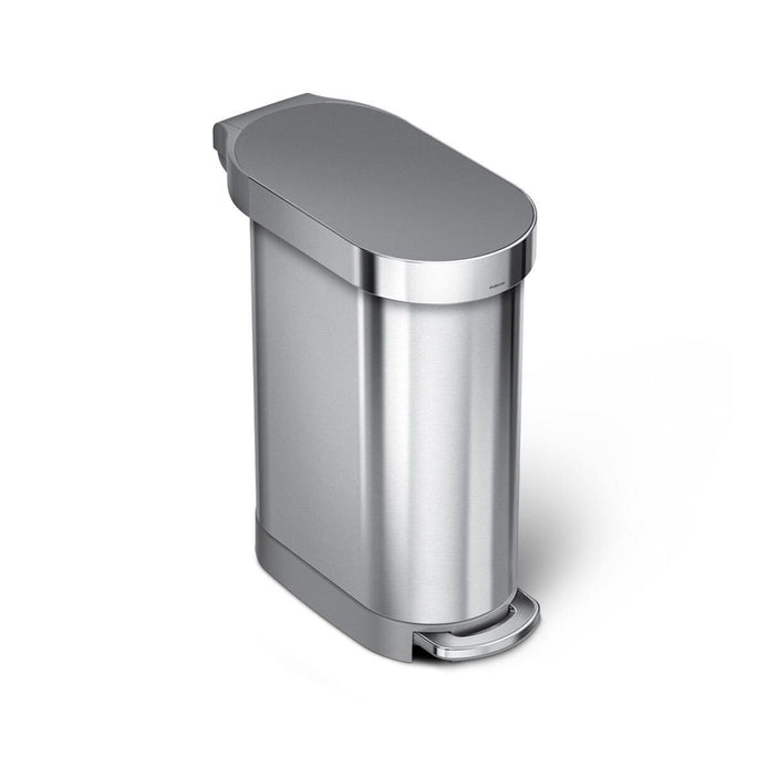 45L slim step can with liner rim + 4.5L round step can