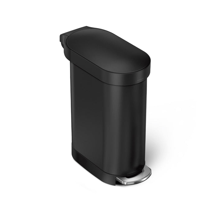 45L slim step can with liner rim + 4.5L round step can