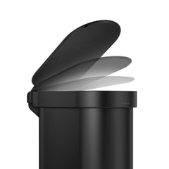 45L slim step can with liner rim + 4.5L round step can