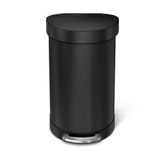 45L semi-round step can with liner rim + 4.5L round step can