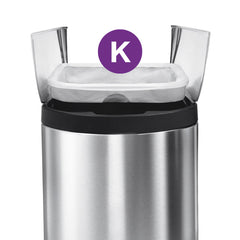 code K blue recycling custom fit liners