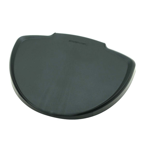 black plastic semi-round lid 