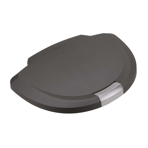 semi-round grey plastic lid 