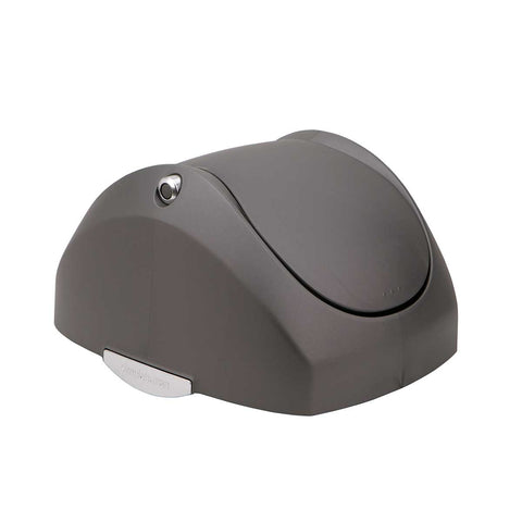 grey plastic swing lid 