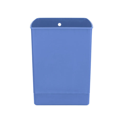 30L blue plastic trash bucket 