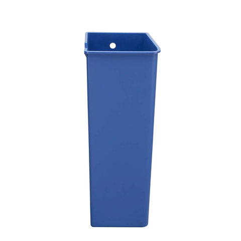 24L blue plastic recycling bucket 
