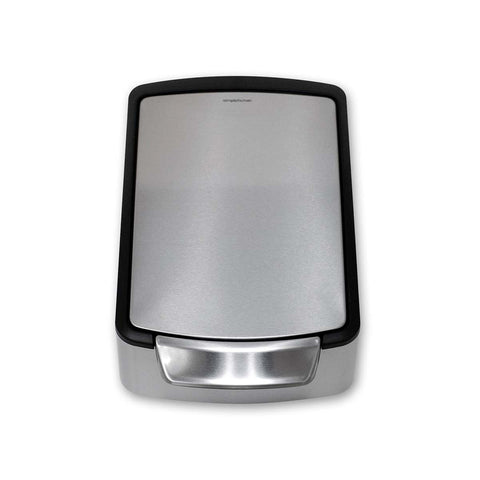 lid, brushed stainless steel 