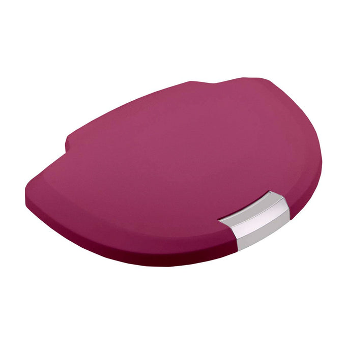 fuchsia plastic semi-round lid with slide lock [SKU:pd6173] - main image