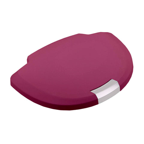 fuchsia plastic semi-round lid with slide lock [SKU:pd6173] - main image