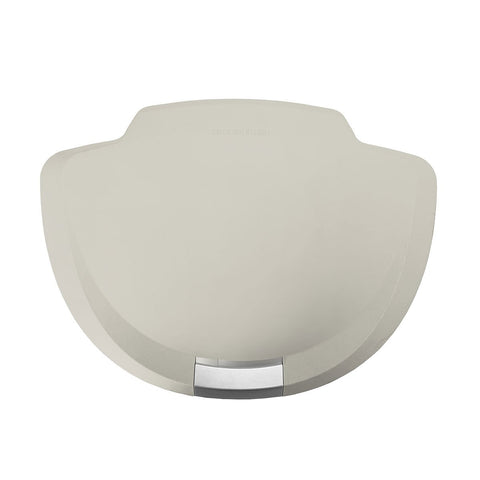 stone plastic semi-round lid with slide lock [SKU:pd6228]