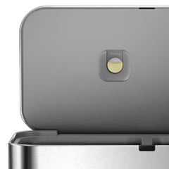 58L dual compartment rectangular sensor can with voice and motion control
