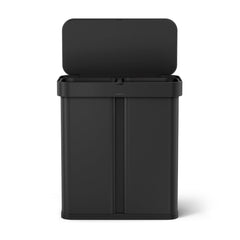 58L dual compartment rectangular sensor can with voice and motion control + 4.5L round step can