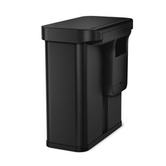 58L dual compartment rectangular sensor can with voice and motion control + 4.5L round step can