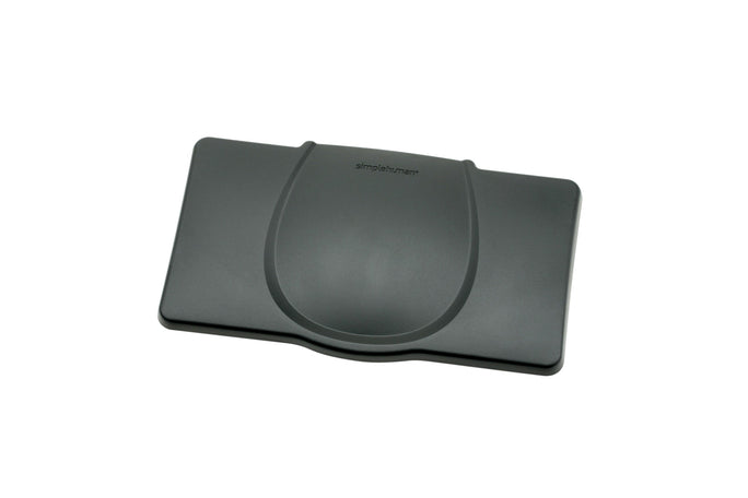 rectangular black plastic lid - main image